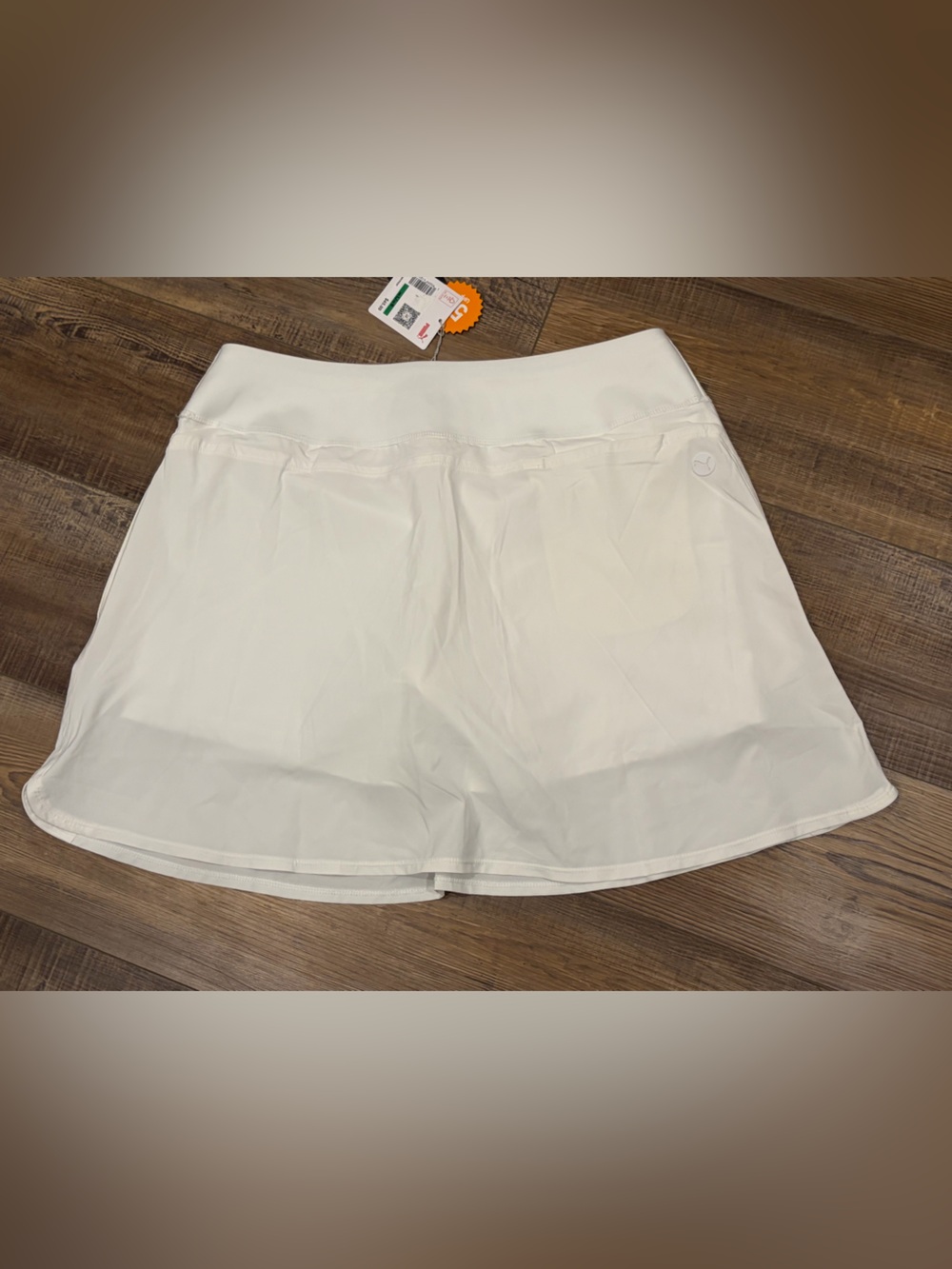 Puma NWT White Women’s Lg Golf Skort‎ with pockets 50UPF